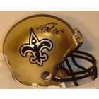 Autograph Sports Drew Brees Signed New Orleans Saints Riddell Replica 
