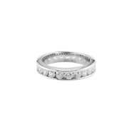   Sterling Silver Round Cubic Zirconia Eternity Band Ring 