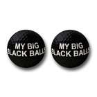 Big Mouth Toys Double Trouble Golf Balls Big Black Balls