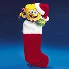 KSA Pack of 4 Spongebob Plush Head Christmas Stockings