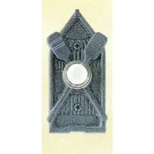 Angelo Artworks Burnished Cobalt Doorbell Button 3 3/8 x 1 1/2 76374 