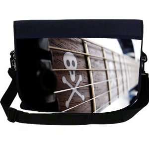 Skull and Crossbones Guitar NEOPRENE Laptop Sleeve Bag Messenger Bag 