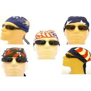  and Stripes Patriotic Headband, Red, White, Blue and Black Colors 