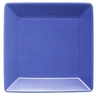   Large Rimmed Square Plates, Blueberry   Set of 2 