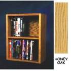 Wood Shed Solid Oak CD DVD/VHS Combo Wall Floor or Shelf Mount Cabinet 