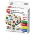 Wilton Rolled Fondant, Multi Pak, Primary Colors Green, Red, Yellow 