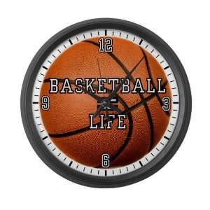  Large Wall Clock Basketball Equals Life 