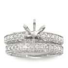 diamond wedding anniversary ring 10k white gold 1 3 carat