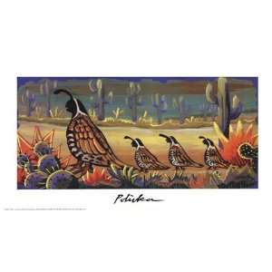  Quail Trail by Donna Polivka 18x10