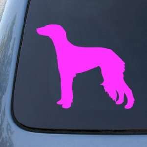 SALUKI SILHOUETTE   Dog   Vinyl Car Decal Sticker #1554  Vinyl Color 