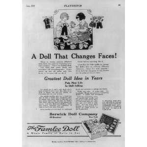  Playthings Magazine,dolls,1910 1929,Changes Faces