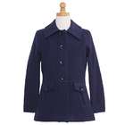 Shyla Coats Girls Designer Rich Navy Wool Swing Pea Coat 8
