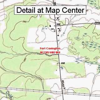  USGS Topographic Quadrangle Map   Fort Covington, New York 