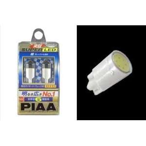  PIAA Xtreme White Super 6 LED 194 168 T10 Wedge Bulbs Automotive