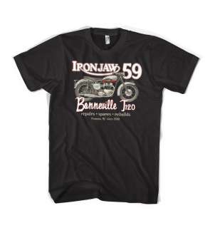   Classic 1959 Triumph Bonneville motorcycle T120 vintage t shirt  