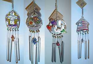 Pewter Works Charm Wind Chimes by Carson Home Accents  