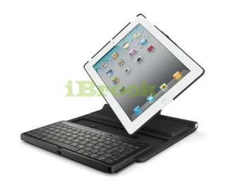   Swivel Hard Case Cover Stand w/Bluetooth Keyboard for iPad 2  