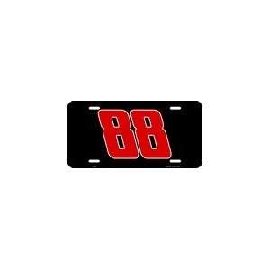  LP   1207 No.88 Black Background Racing License Plates 