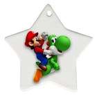   Star Ornament (2 Sided) of Super Mario Bros. Mario Riding Yoshi