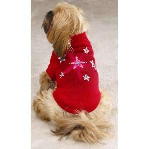  Zack & Zoey Twinkling Stars Sweater Med Red