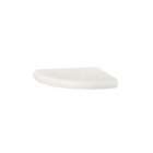   Mount Solid Surface Triangular Soap Dishes in Tahiti Ivory (2 Pack