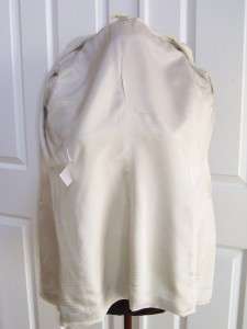 JONES NEW YORK Khaki Beige Silk Two Button Blazer Jacket 4  
