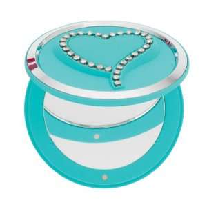   Compact/Pill Box with Swarovski Crystals, Blue