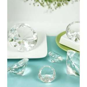  Diamond Shaped Crystal Paperweight   Large Everything 