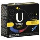 Kotex U by Kotex Click Tampons, Plastic Applicator, Regular, Unscented 