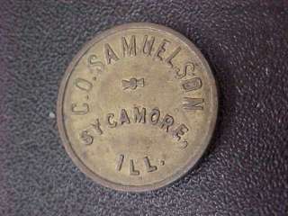SAMUELSON ~ SYCAMORE,ILLINOIS ~ GOOD FOR 5 CENTS IN TRADE  