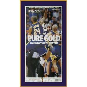  Los Angeles Lakers   Pure Gold   NBA Champs 2008 09   Wood 