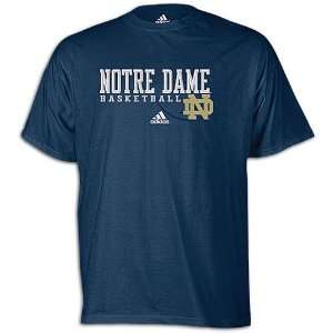  Notre Dame adidas Basketball Hang Time Tee   Mens Sports 