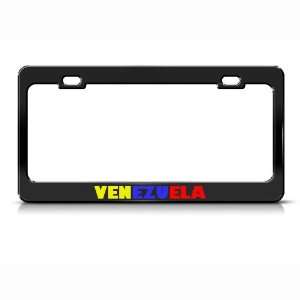  Venezuela Flag Country Metal license plate frame Tag 