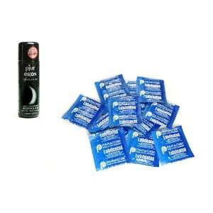   Condoms Lubricated 108 condoms Pjur Eros 30 ml Lube Personal Lubricant