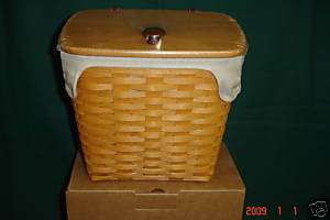 Longaberger Medium Mail Basket Combo   NIB  