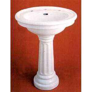  Fluted Pedestal Sink