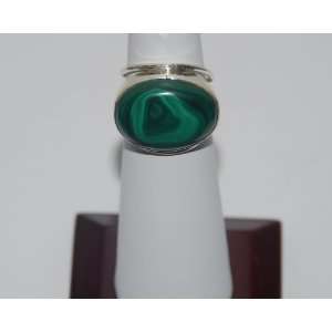 Ring Malachite Oval