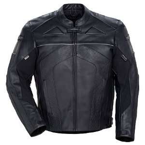   Series II Mens Leather Motorcycle Jacket Black Extra Small Automotive