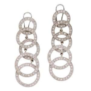   Pave C.Z. (.925) Sterling Silver Earring (Nice Gift, Special Sale