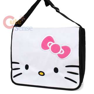 Sanrio Hello Kitty Messenger Bag Plush Face School Bag  