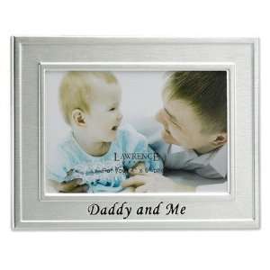  Daddy and Me Picture Frame in Brushed Satin Silver