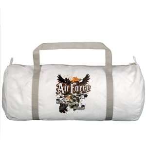  Gym Bag Air Force US Grunge Any Time Any Place Any Where 