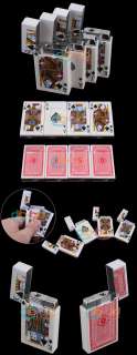 Portable Poker Card Shape Electric Shock Lighter Gift  