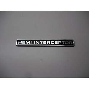  HEMI Interceptor Emblem Police Dodge 