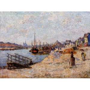   size 24x36 Inch, painting name Quai de Bercy 2, By Guillaumin Armand