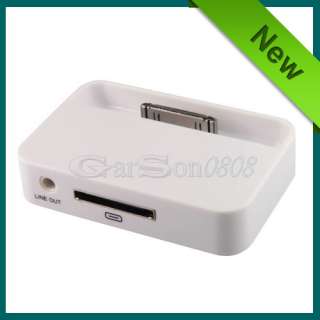 White Dock Station Cradle Charger Stand Holder for Apple iPhone 4 4G 