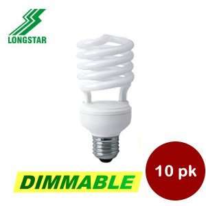  Longstar 00129   FE ISD 15W/27K CFL Dimmable Light Bulb 10 