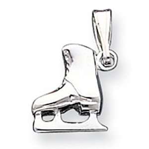  Sterling Silver Small Ice Skate Charm Jewelry