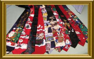   COMICAL HUMOROUS WHIMSICAL CHRISTMAS TIE NECKTIES SILKS & POLYESTERS Z