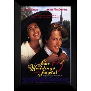  Four Weddings and a Funeral 27x40 FRAMED Movie Poster 